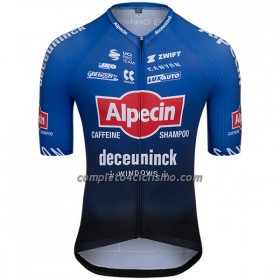 Maglia 2022 Tour de France Alpecin Deceuninck Manica Corta Blu